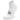 White ankle sock with text on a white background