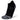Side view of black Blister Resist Light no show socks by Balega