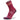 Side view of wildberry Blister Resist Light mini crew socks by Balega