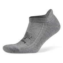 Load image into Gallery viewer, Side view of Balega Hidden comfort charcoal color running socks
