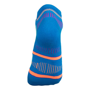 Bottom view of Balega Hidden Contour Blue Socks