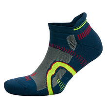 Load image into Gallery viewer, Side view of Balega Hidden Contour Legion Blue Socks
