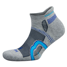 Load image into Gallery viewer, Side view of Balega Hidden Contour No Show Midgrey Socks
