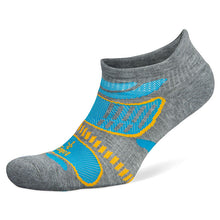 Load image into Gallery viewer, Side View of  Ultralight No Show - Midgrey running socks
