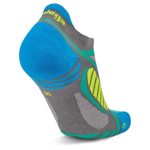 Ultralight No Show - Light Grey/Bright Turquoise